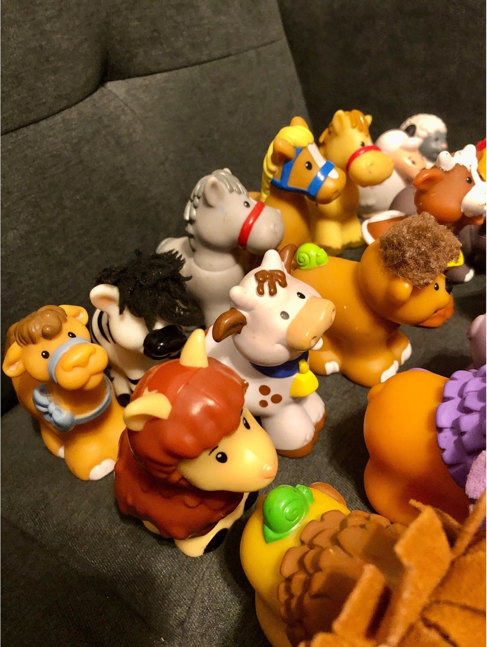 Fisher Price Little People 21 Animals Lot No Duplicates Sensory Play Texture - Picture 7 of 9